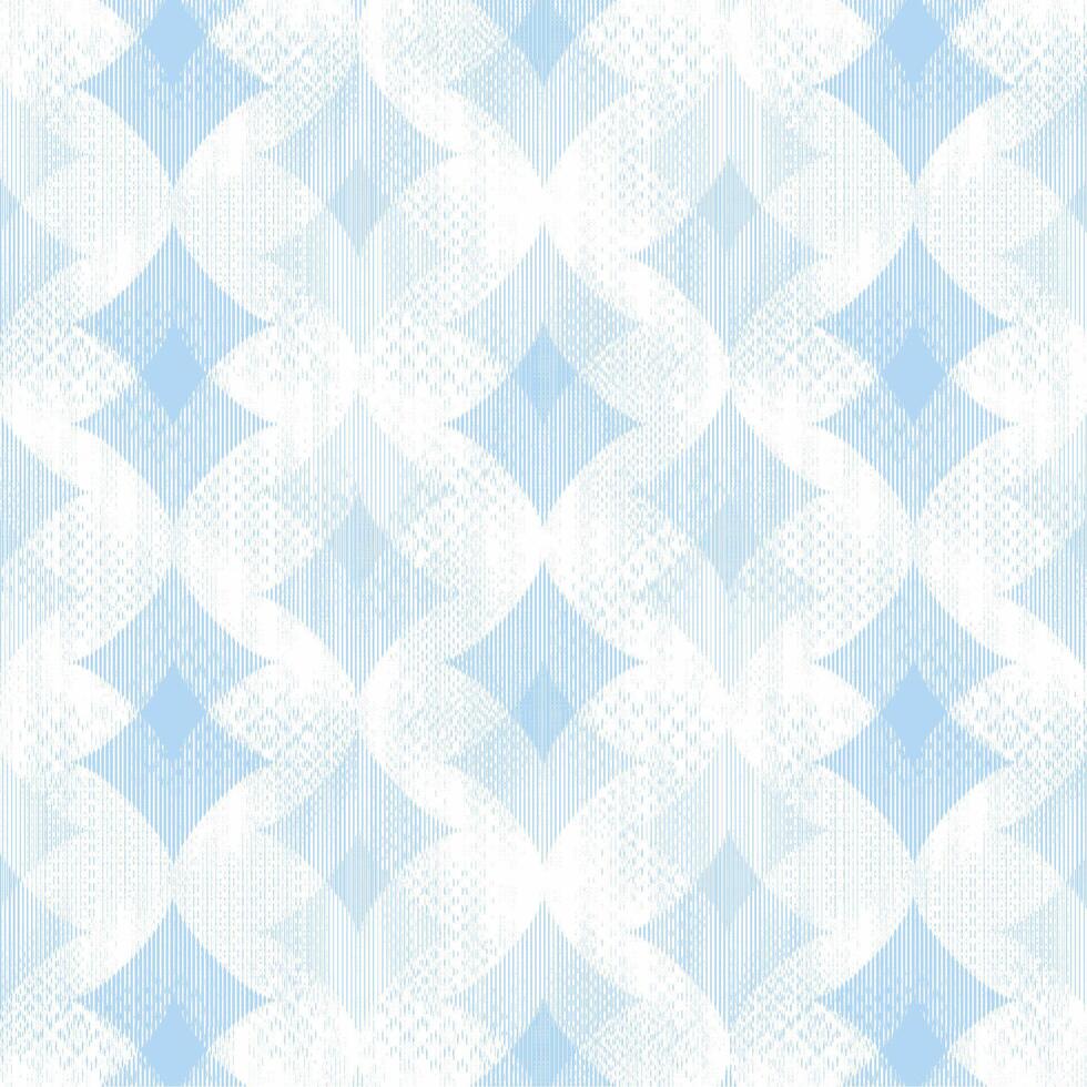 a blue and white pattern with a diamond shape vector