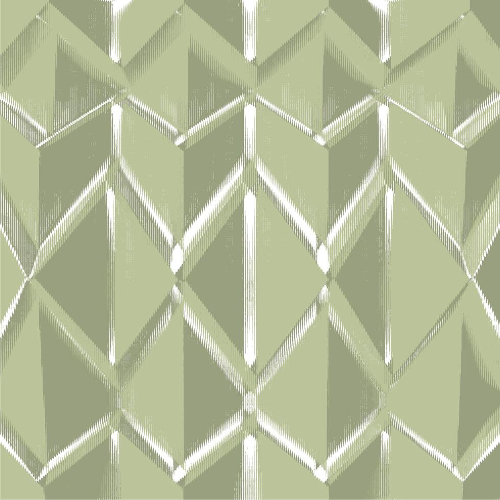 a green and white geometric pattern vector