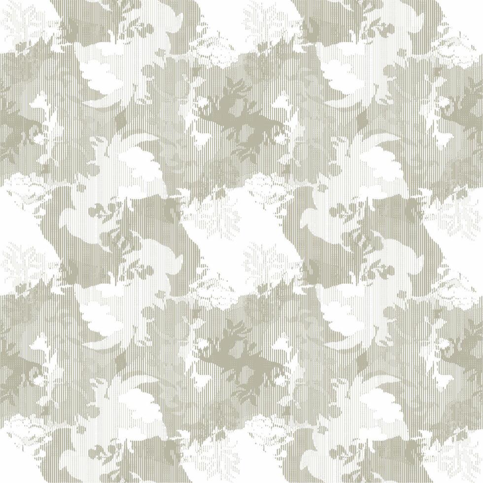 a pattern with white and gray flowers vector