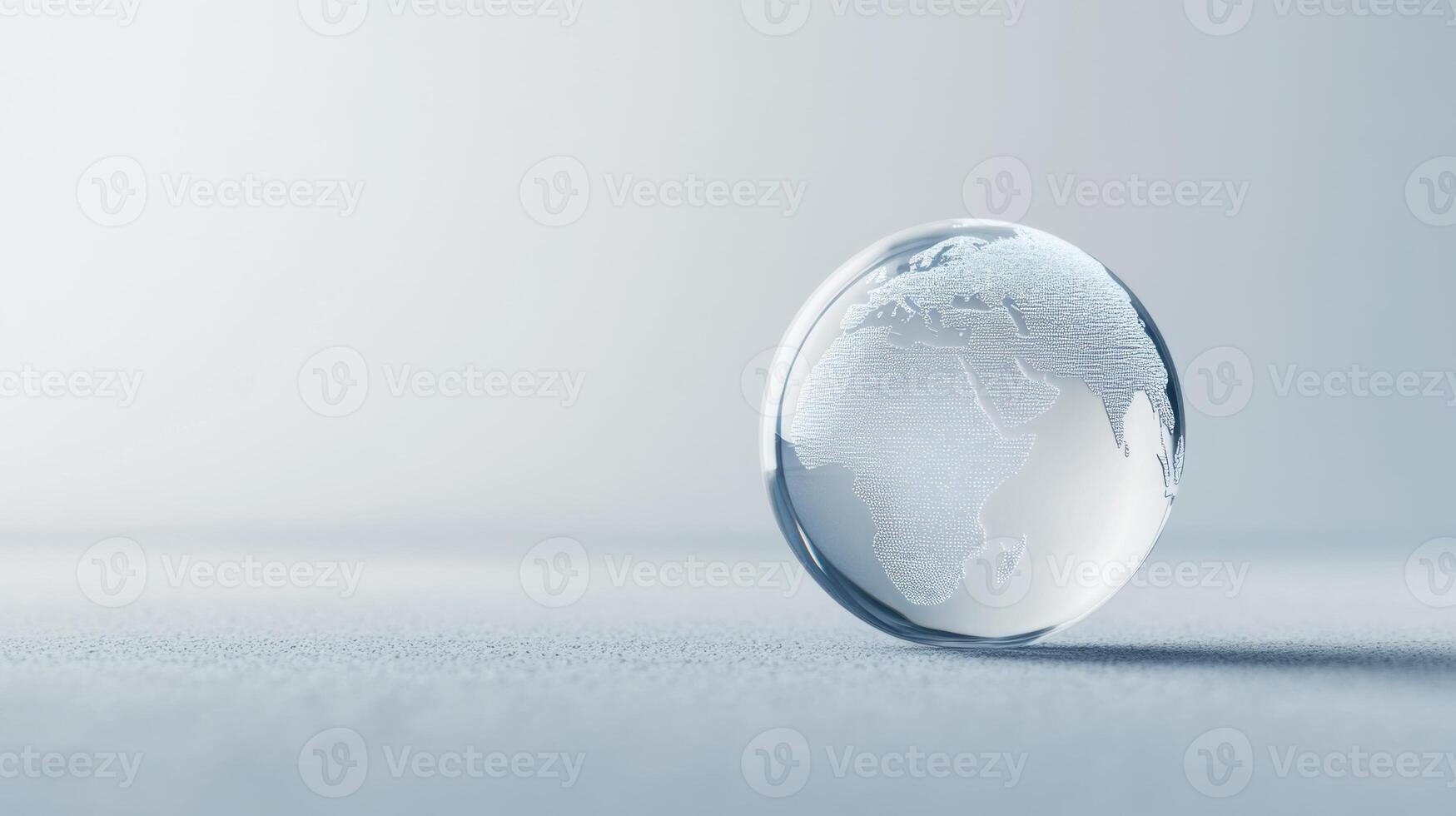 Elegant globe design depicting world map for concepts of international business and travel photo