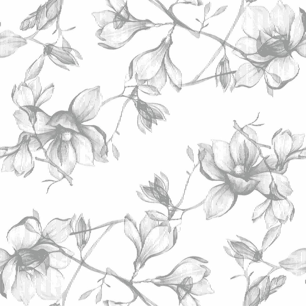 a black and white floral pattern vector