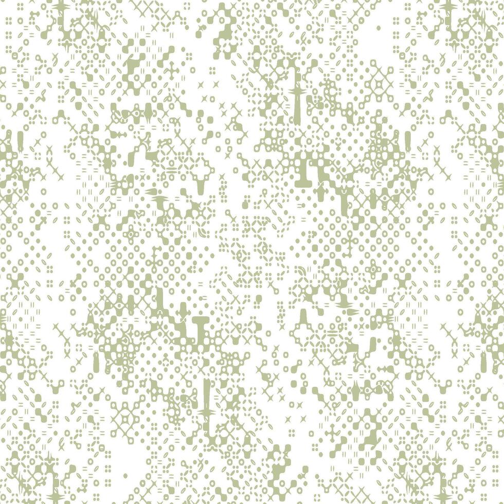 a green and white patterned wallpaper vector