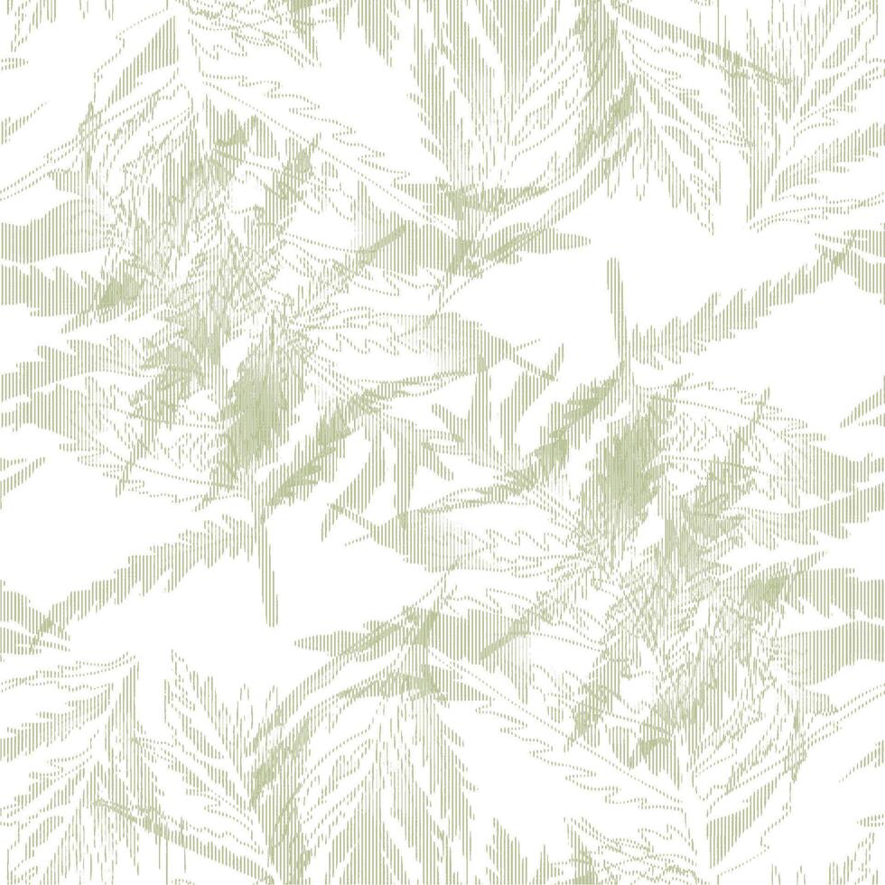 a seamless pattern with leaves on it vector
