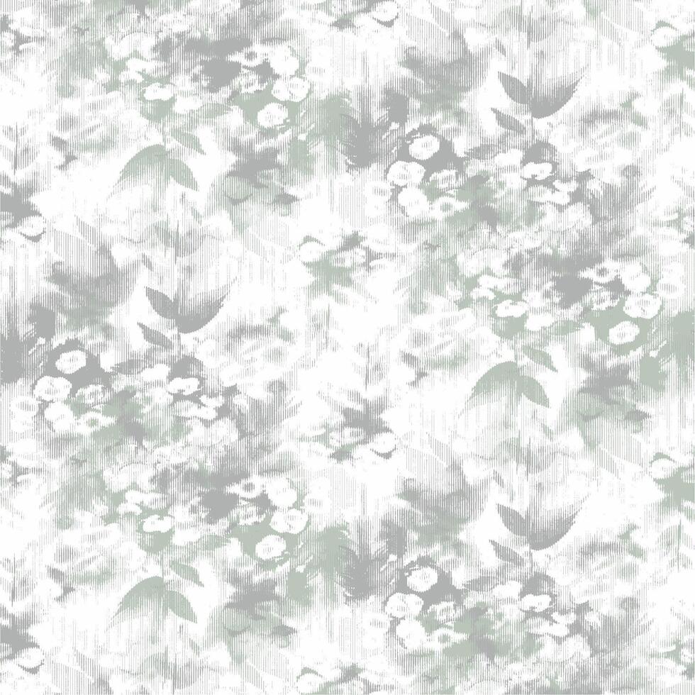 a wallpaper with a floral design in green and white vector