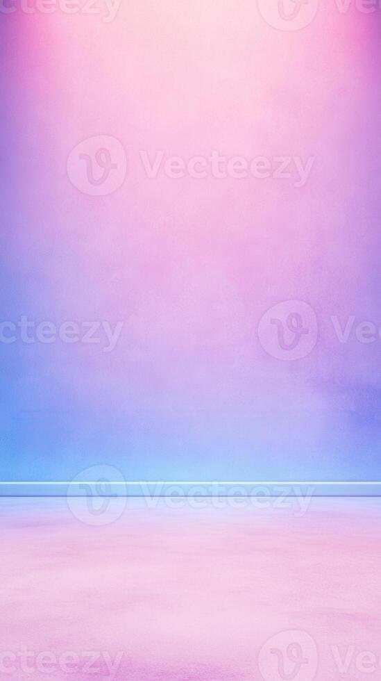 Gradient wall with pink and purple tones creating a soft, visually appealing backdrop effect photo