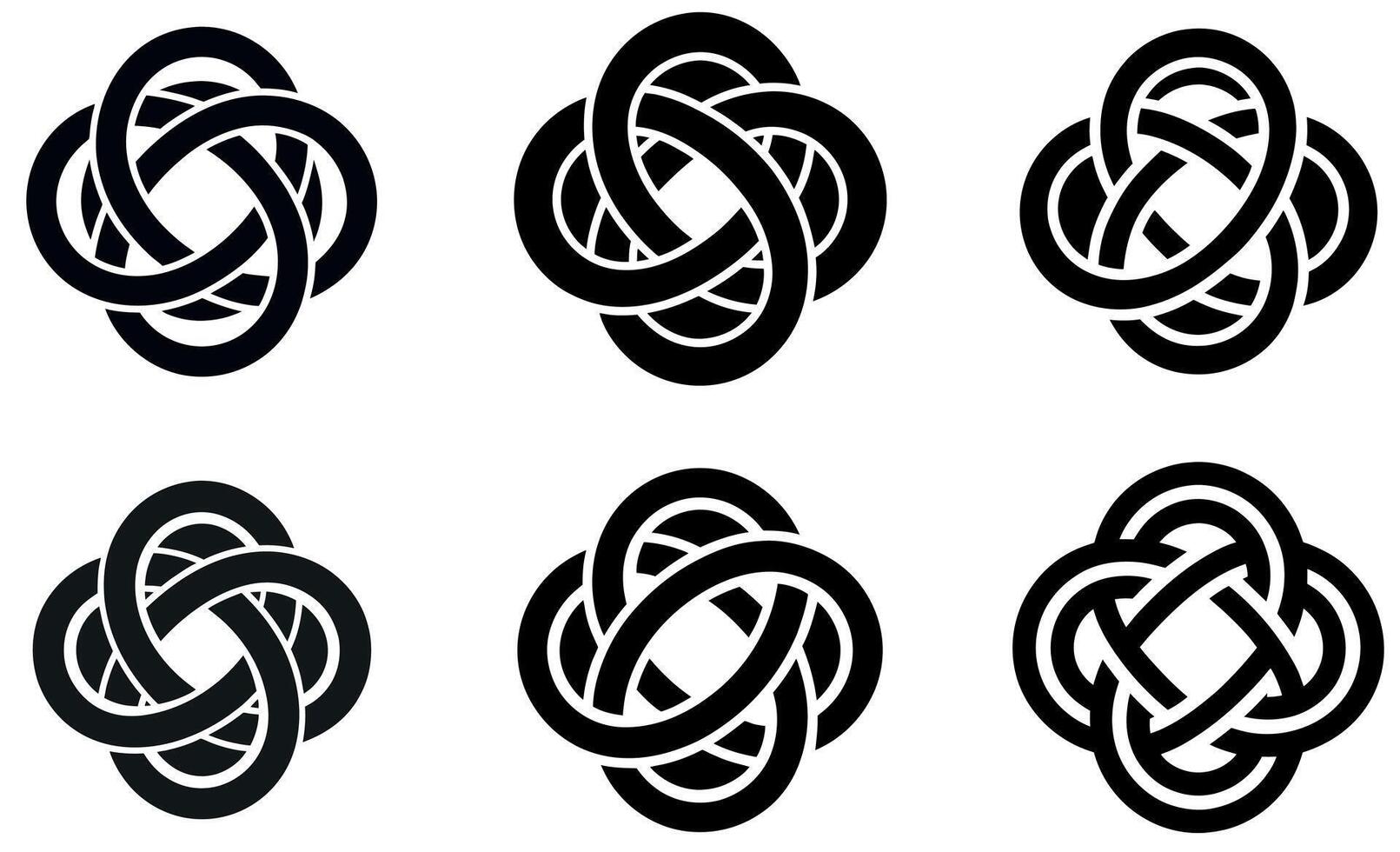 Celtic Knot Design Elements for Graphic design vector