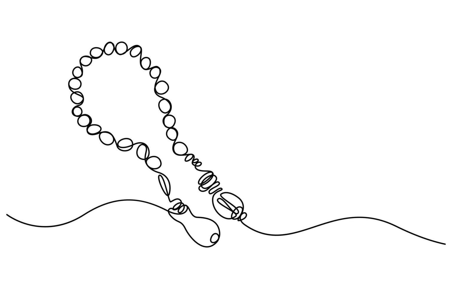tasbih single line art vector