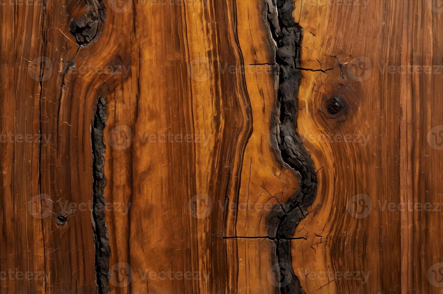 Beautiful Unique texture of aged wood displaying rich grains and cracks in natural patterns photo