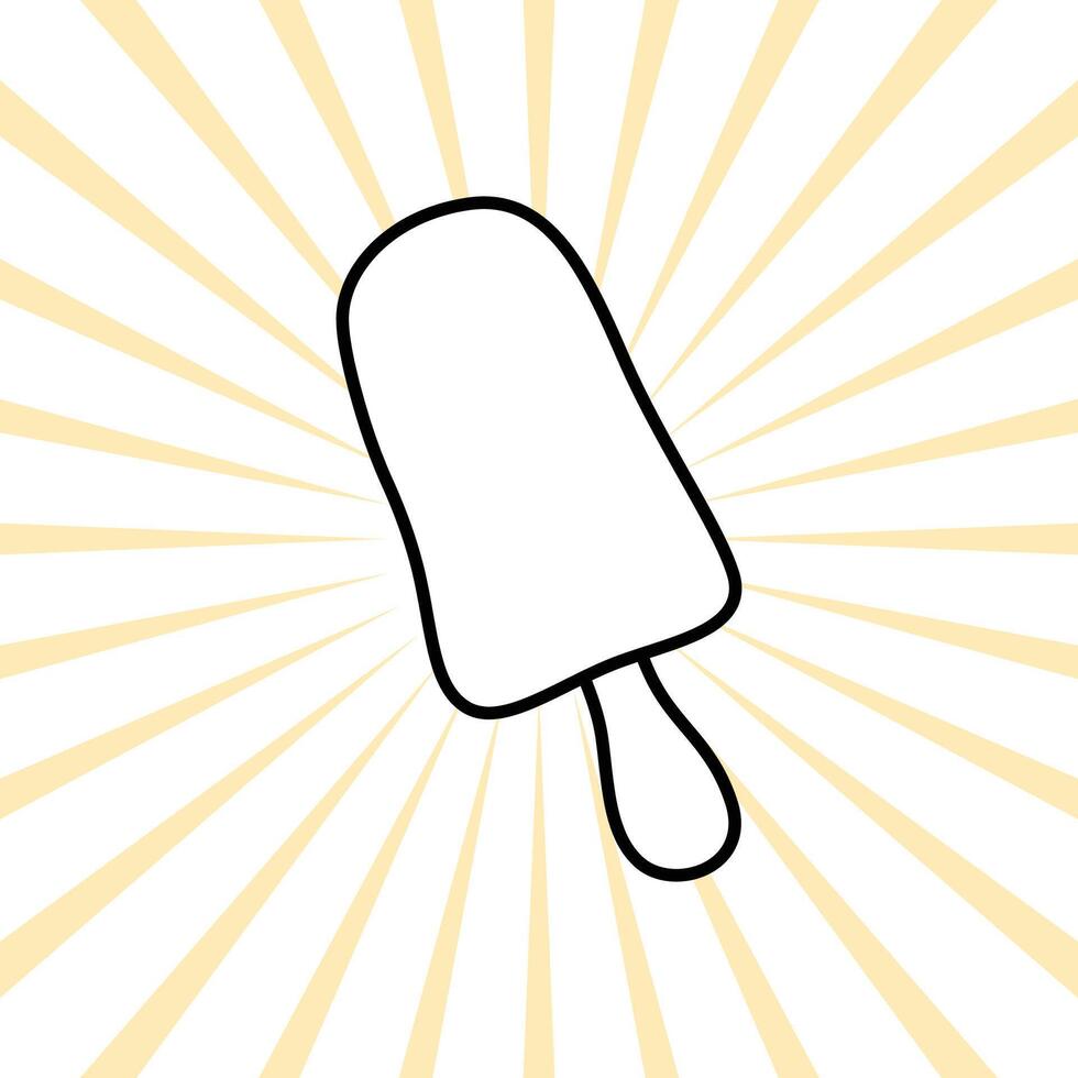 ice cream summer collection illustration vector