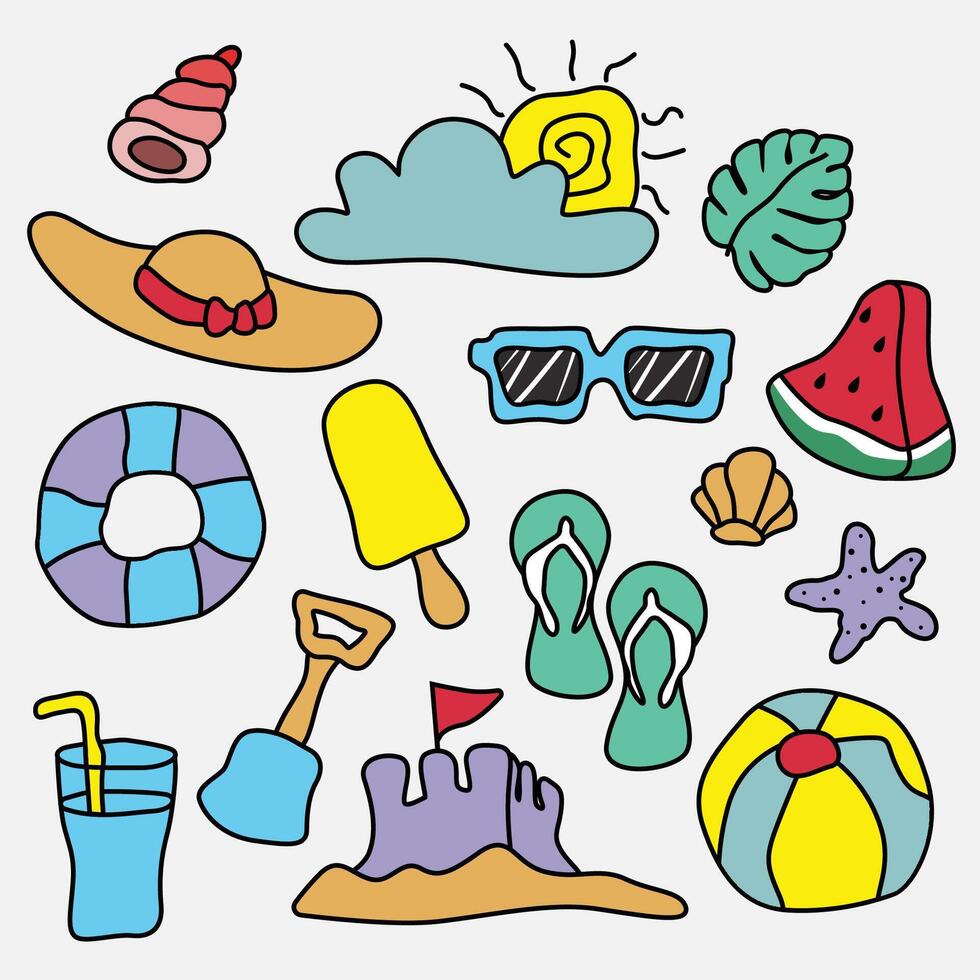 summer collection illustration graphic vector