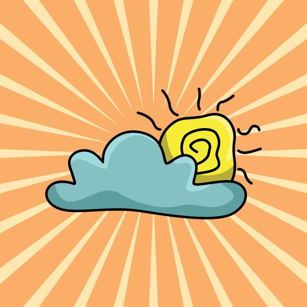 cloud summer collection illustration graphic vector