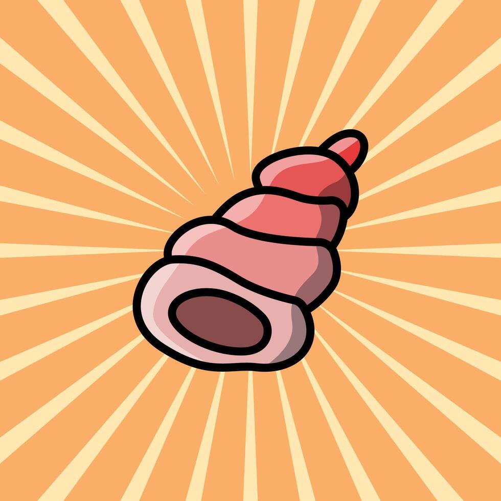 sea shell summer collection illustration pic vector