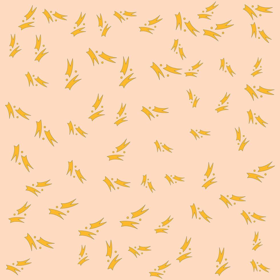 Abstract Seamless Birthday Ribbon Pattern, Playful and Random vector