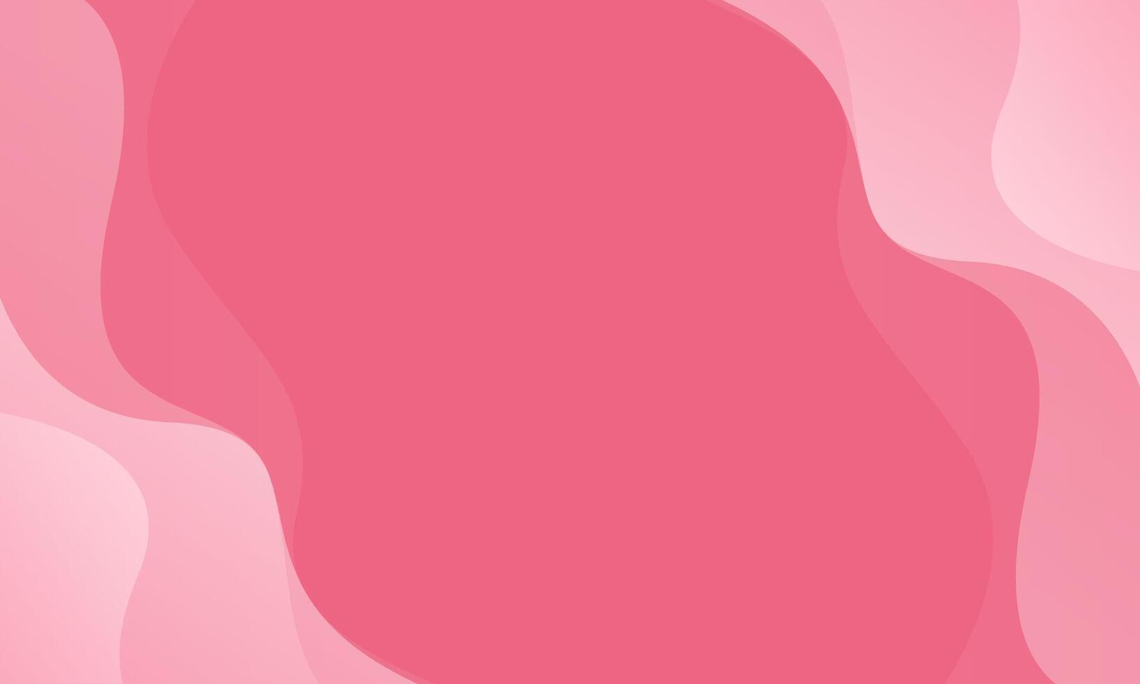 Pink abstract fluid wave background. Minimalist dynamic wallpaper vector