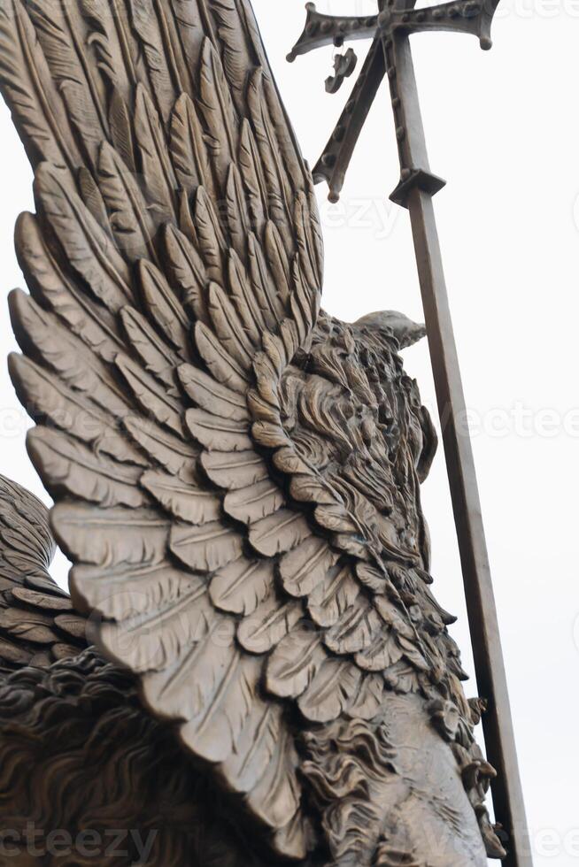 Angel Wings Statue Sculpture Saint Michael photo