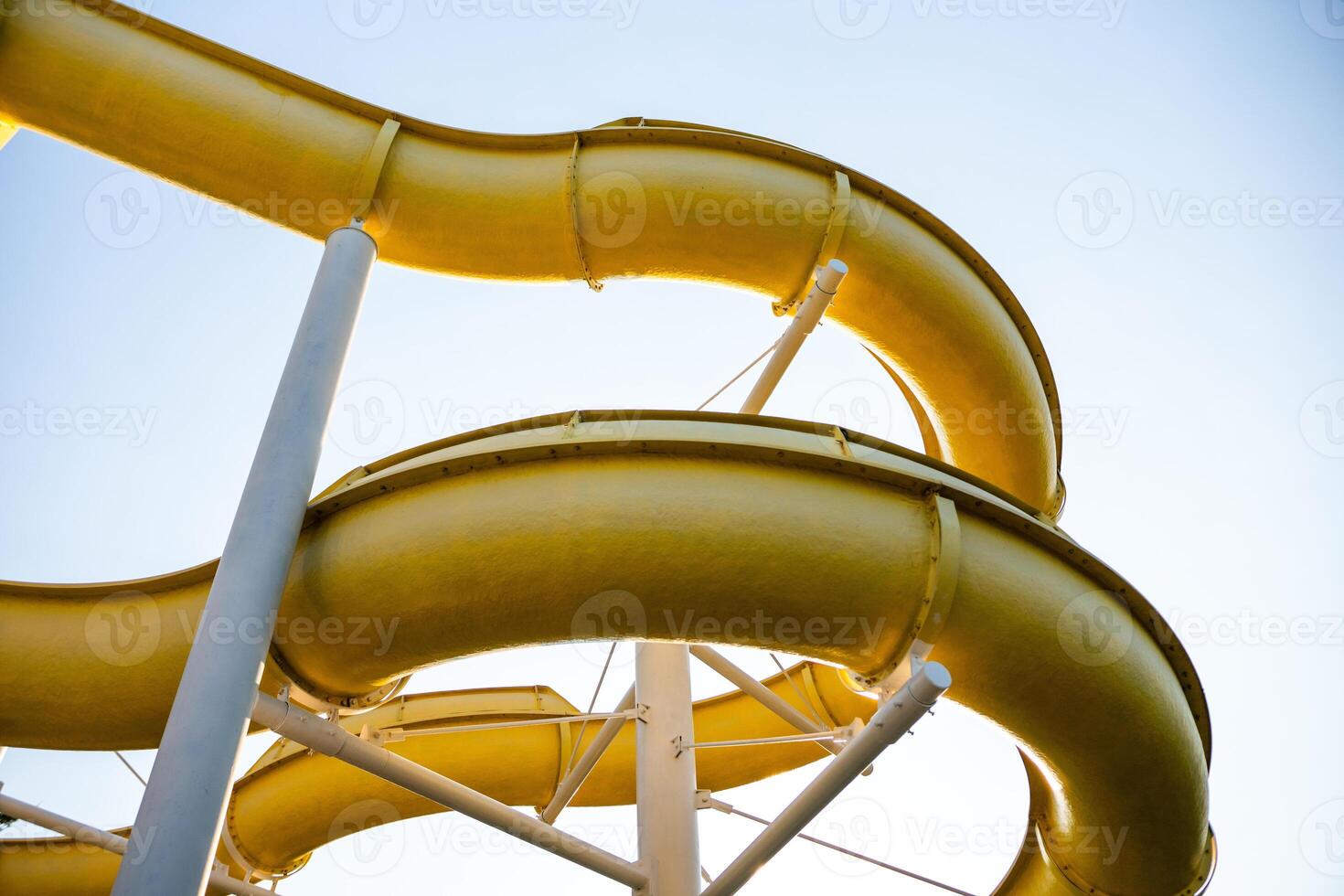 Water Slide Park Summer Fun Yellow Water Slide photo