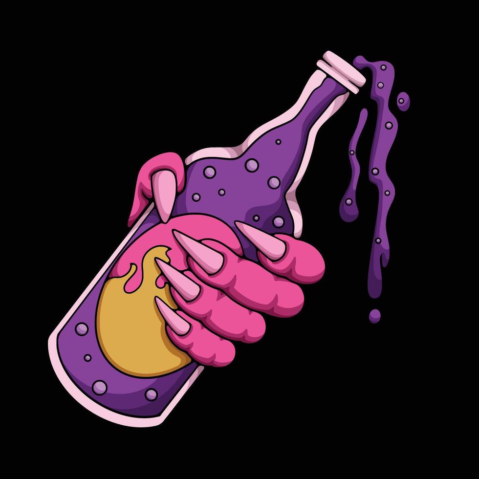 Drinking devil Illustration vector