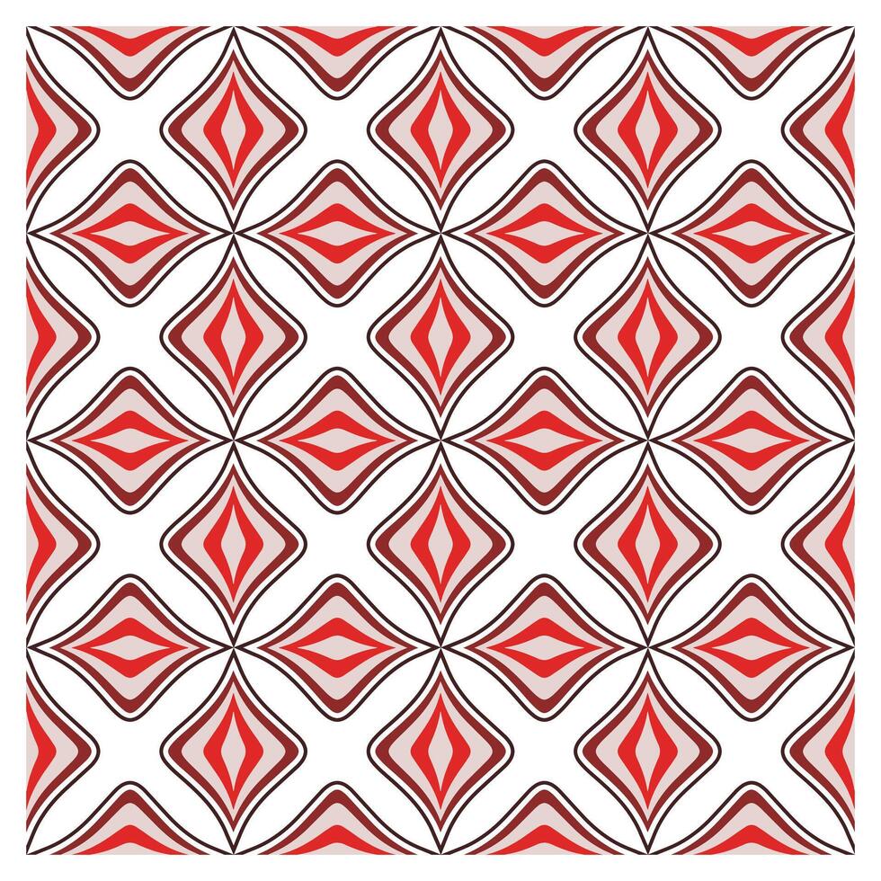 repeat diamond shapes in green and beige tones, geometric pattern with white background vector