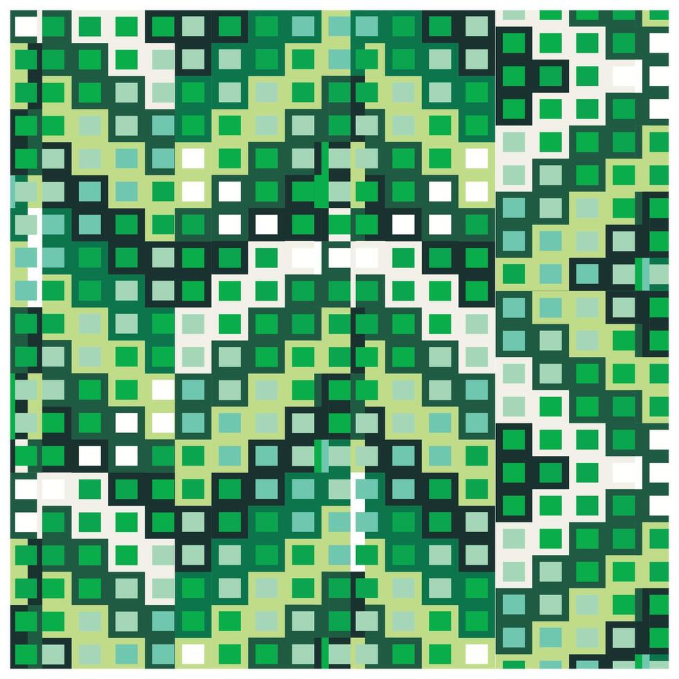 A grid of squares displaying a vibrant pattern of red, yellow, and black colors in a balanced arrangement. vector