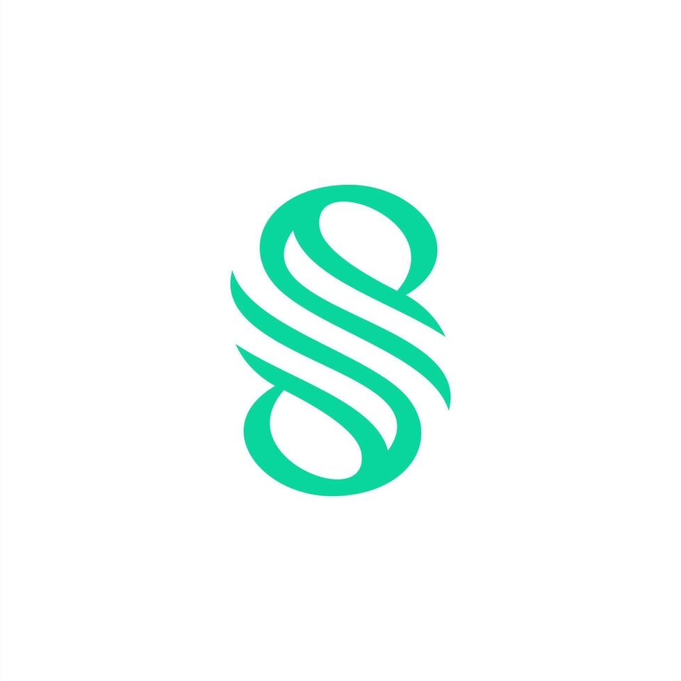fluid wave S letter logo, perfect for water related brand, minimalist nature simple yet memorable vector
