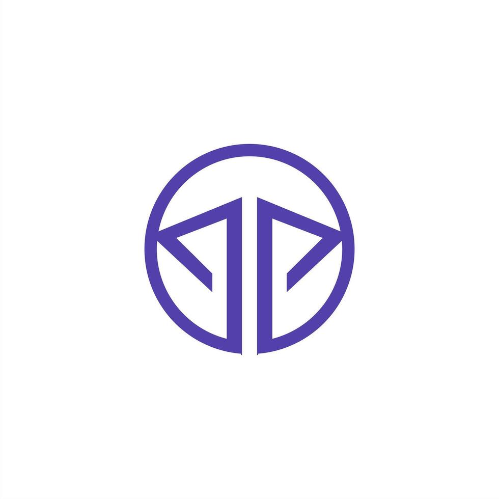 blue circle logo, clean and professional unity and connecting perfect for tech and industries vector