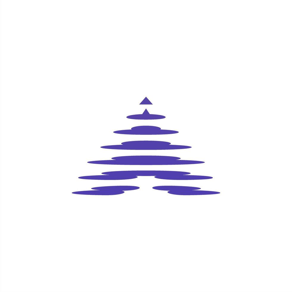 mountain abstract logo, letter A dynamic wave growth, simple stability vector
