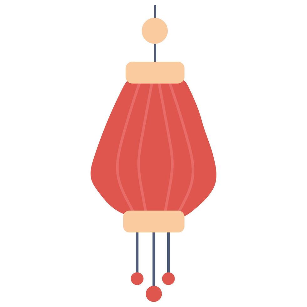 Illustration of an oriental lantern vector