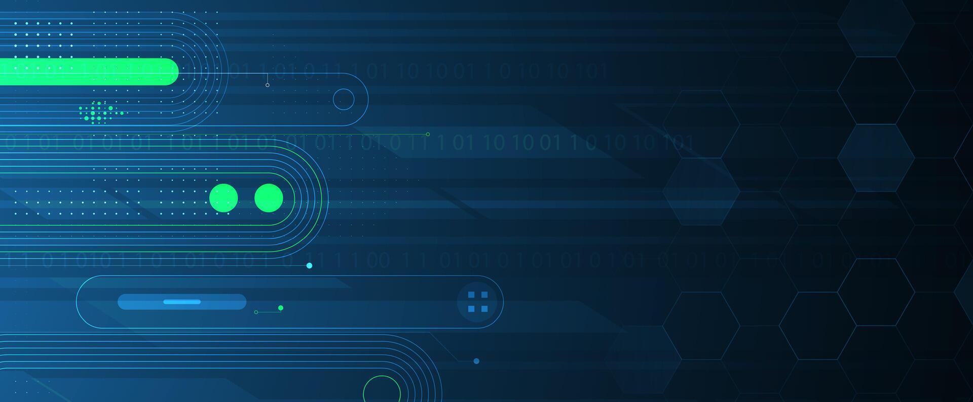 a futuristic background with a digital interface vector