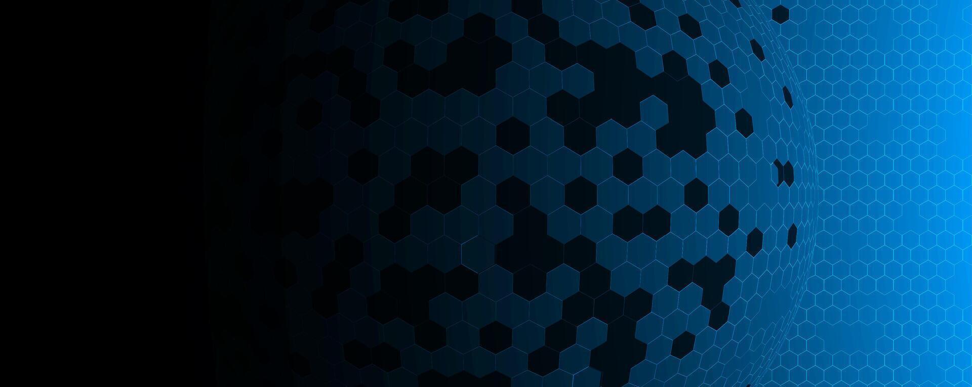 a blue background with a hexagonal pattern vector