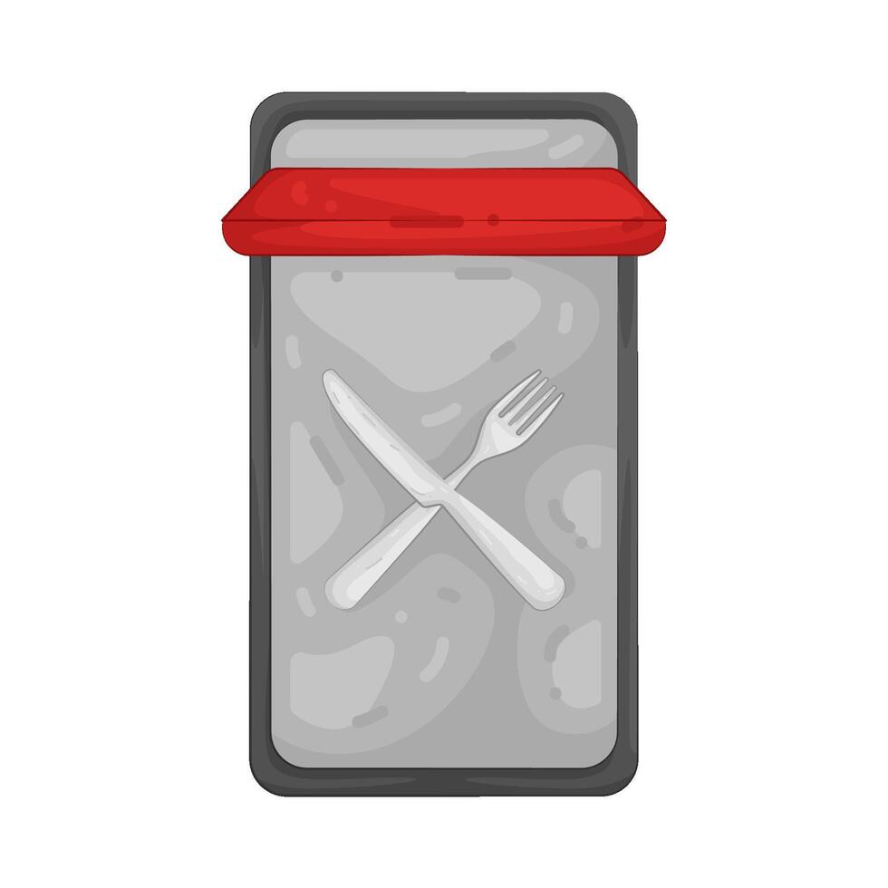 Illustration of Order Food vector