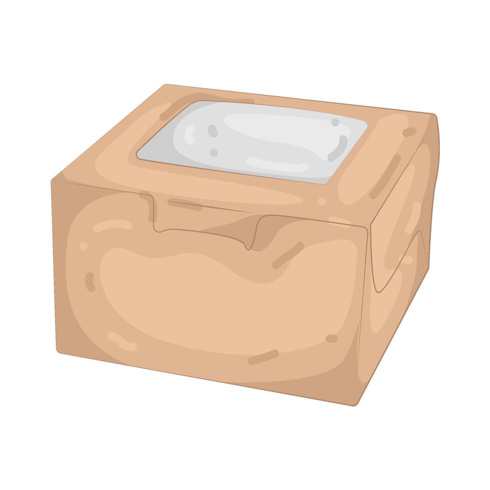 Illustration of Pastry Box vector