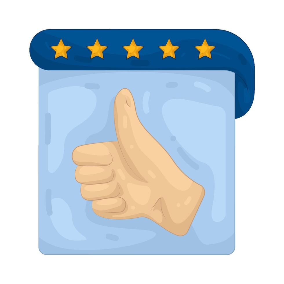 Illustration of Delivery Feedback vector