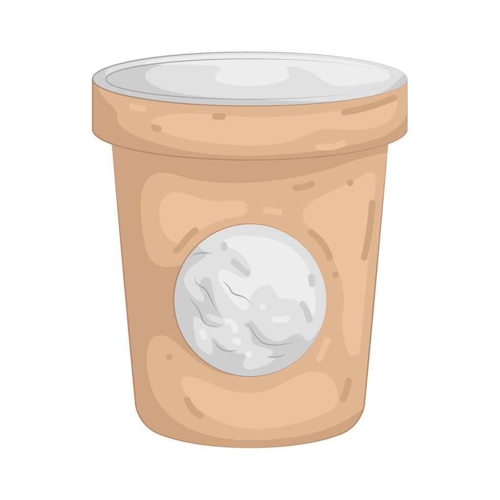 Ice Cream Tub vector