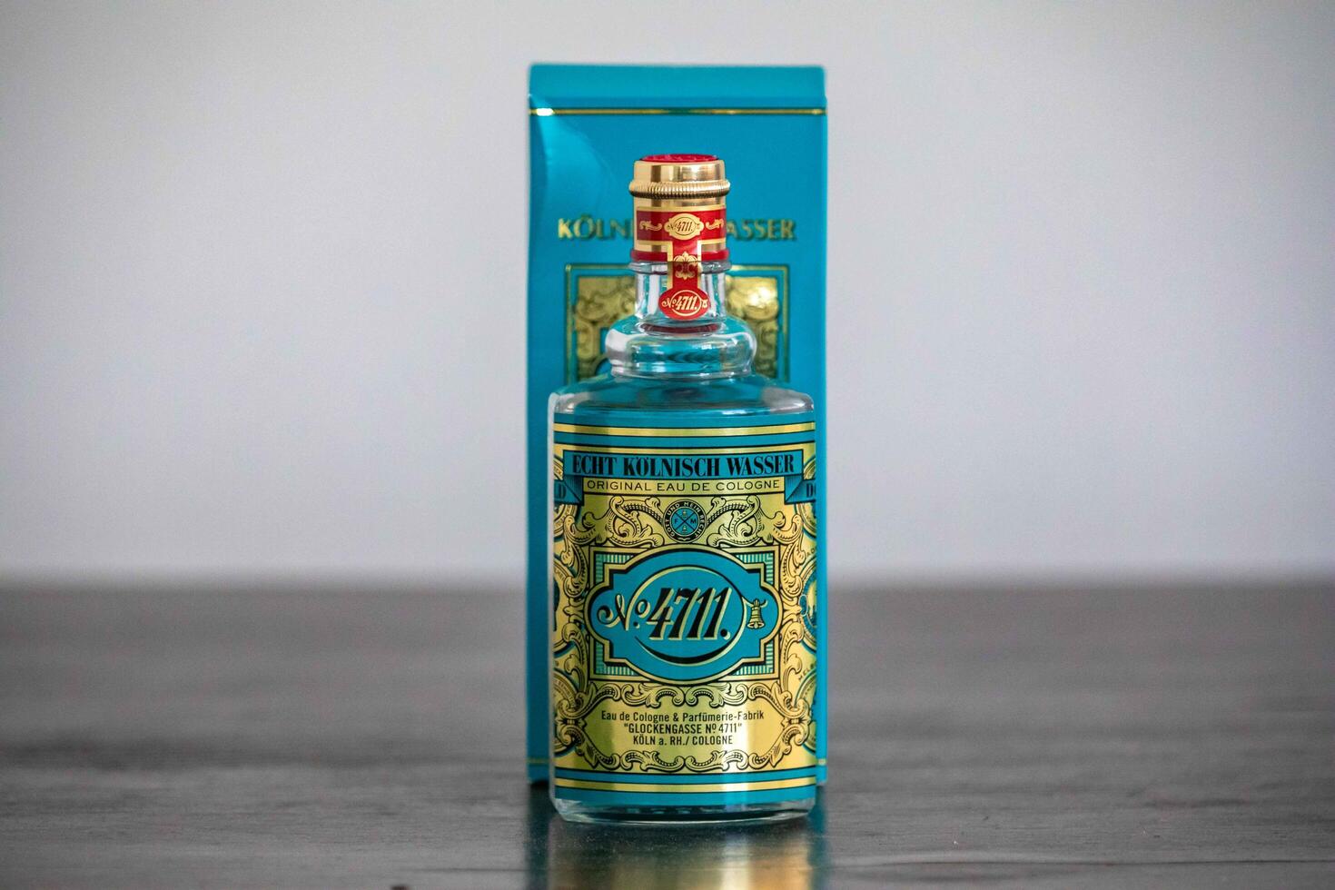 Brazil, February 28, 2025. The oldest and most original cologne in the world, the German 4711. Portrait selective focus photo