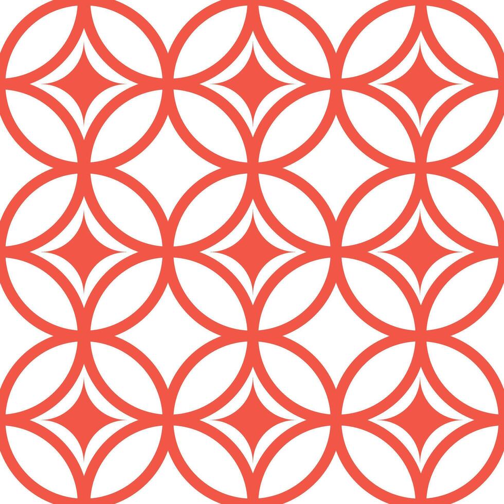 A red and white geometric pattern vector