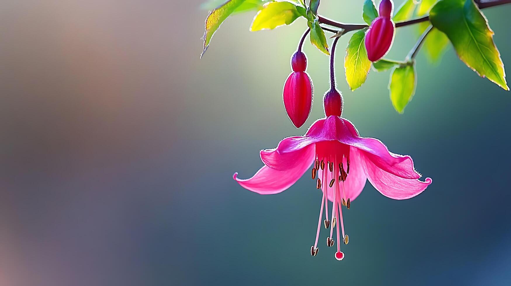 Fuchsia flower, pink, flower, nature, nature wallpaper, wallpaper hd, wallpaper photo