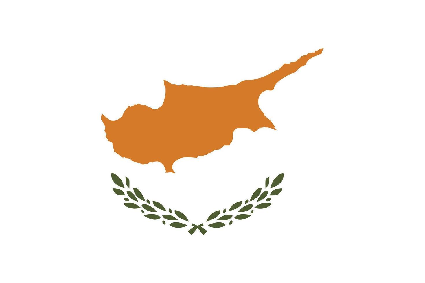 Cyprus flag Stock illustration. vector