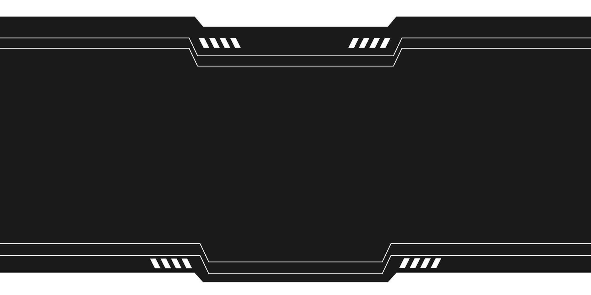 Abstract futuristic black white gaming background vector