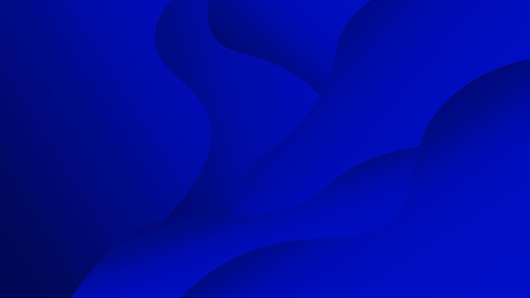 Abstract Blue Background with Flowing Lines and Fluid Shapes vector