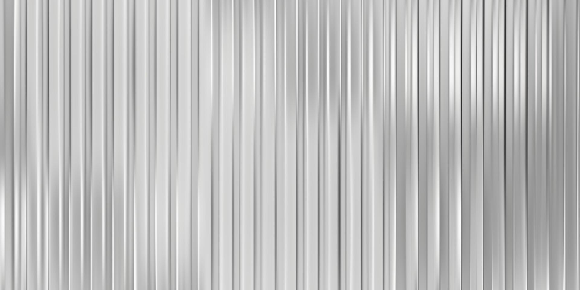 Holograph ice glass texture background. Reed flute pattern effect. Laser ripple abstract line ribbed 3d gradient. Silver frosty reflect striations. Light corrugated transparent window iridescent wall vector