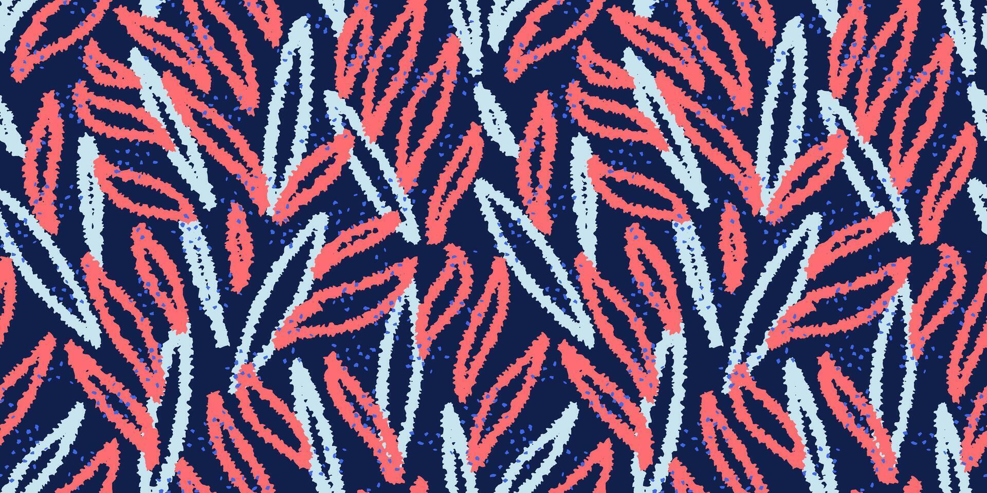 Unique abstract organic shapes seamless pattern. Hand drawn sketch creative forms print. colorful background. Contemporary minimalist ornament. vector