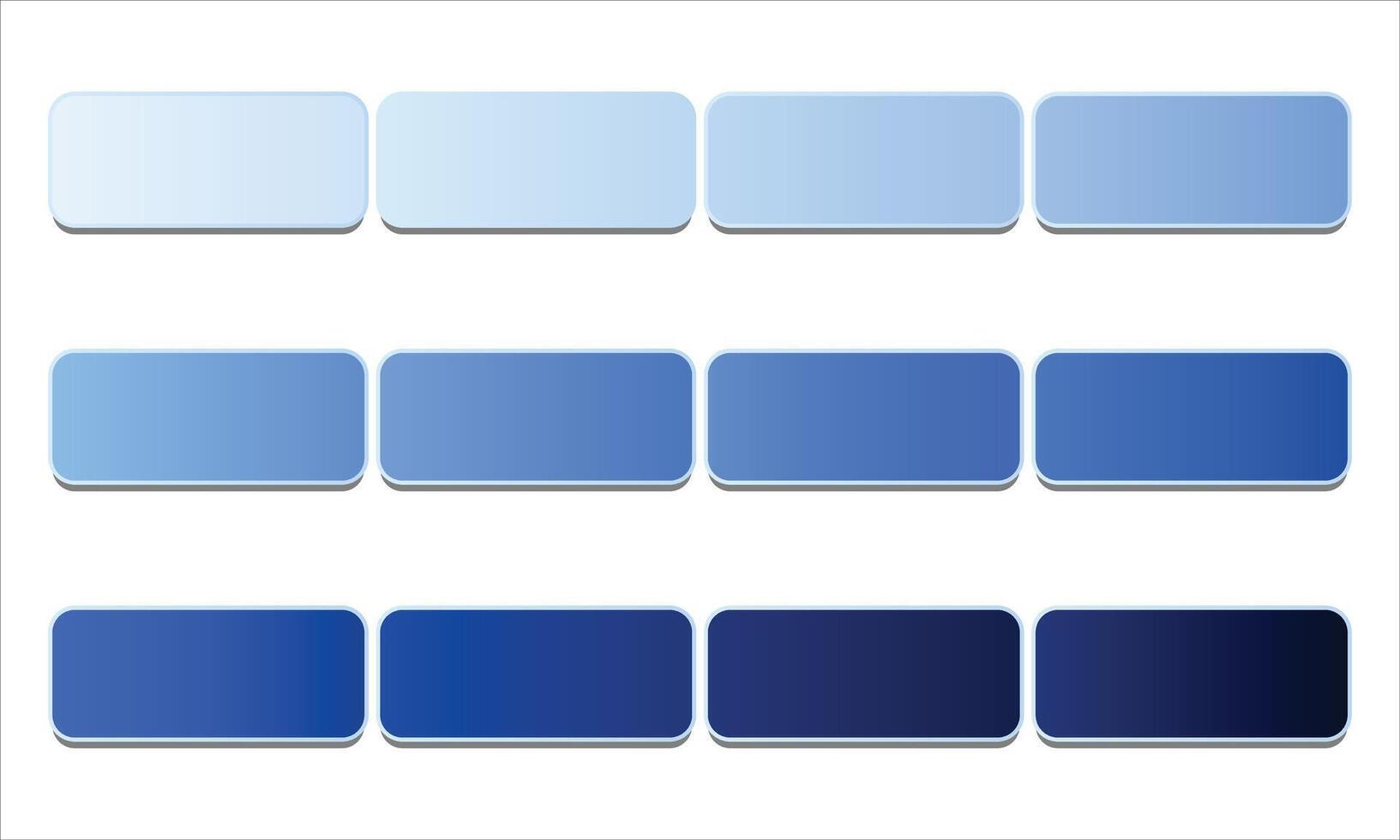 Blue Gradient Color Palette vector