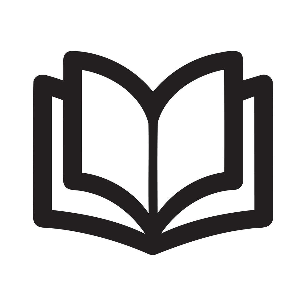 open book icon vector