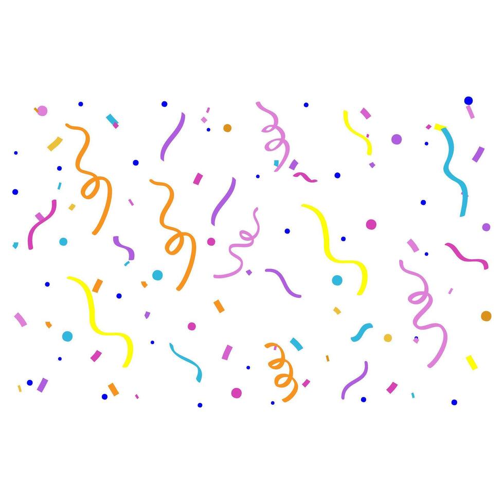 Confetti. Colorful confetti on a white background. Festive background for your design, cards, invitations, gift, vip. vector