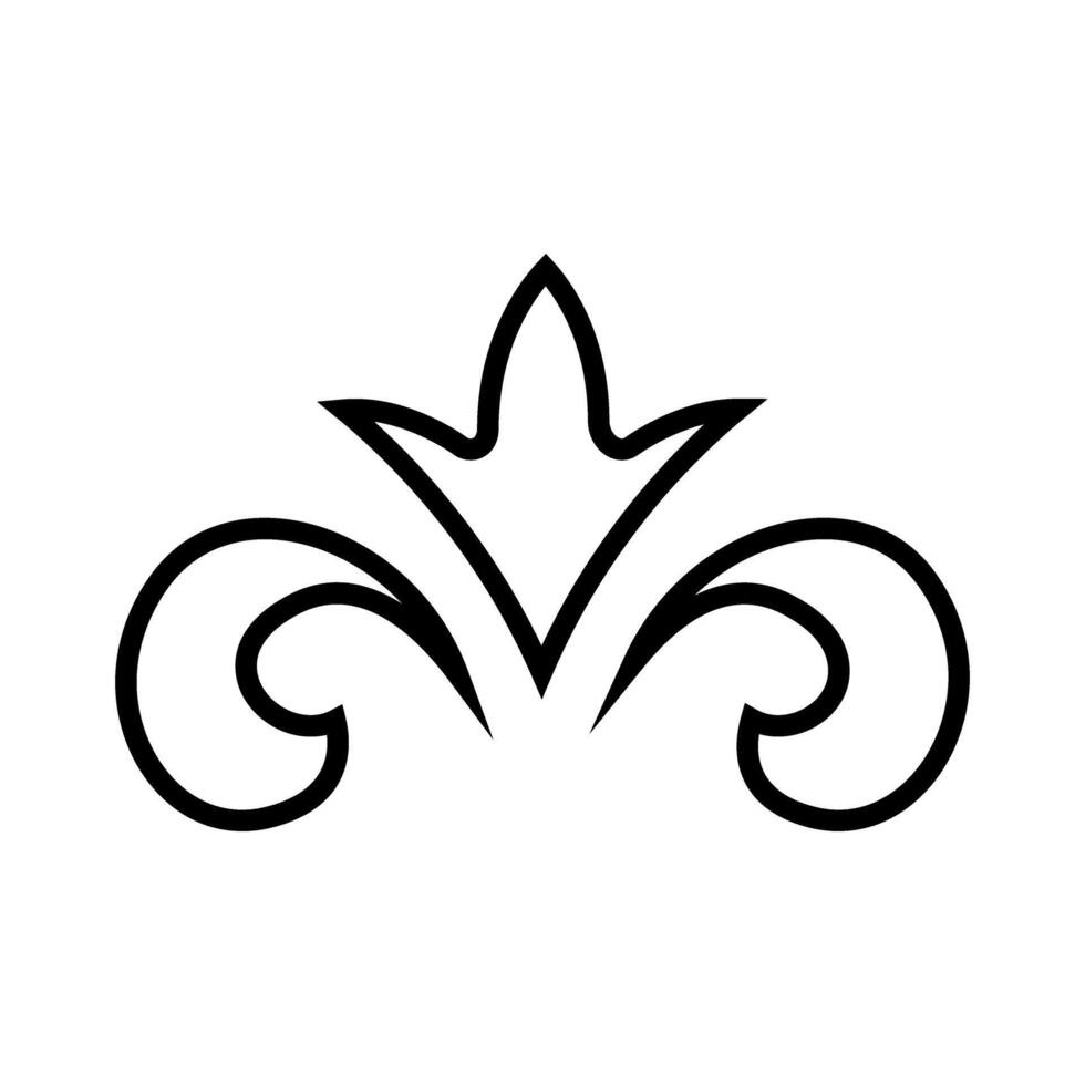 Luxury Decorative Ornament Element Illustration Template Design. vector