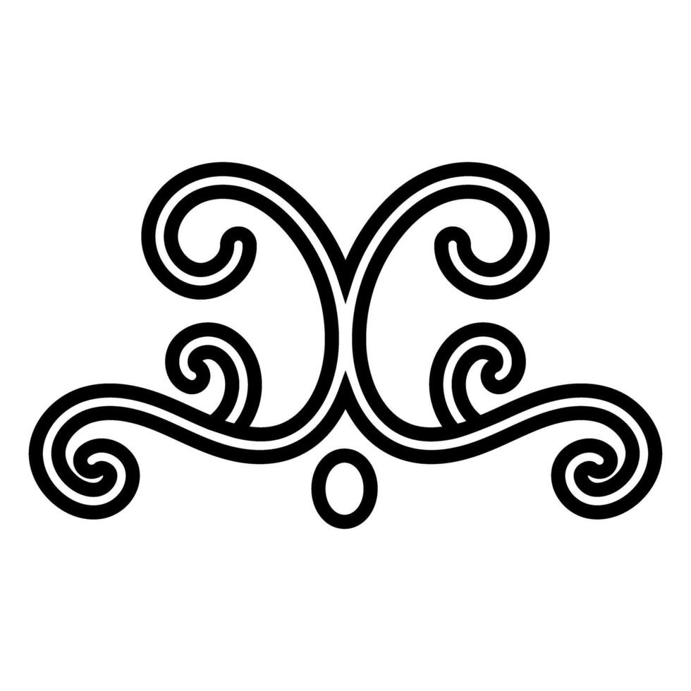 Elegant vintage baroque ornament. Retro pattern antique style acanthus vector