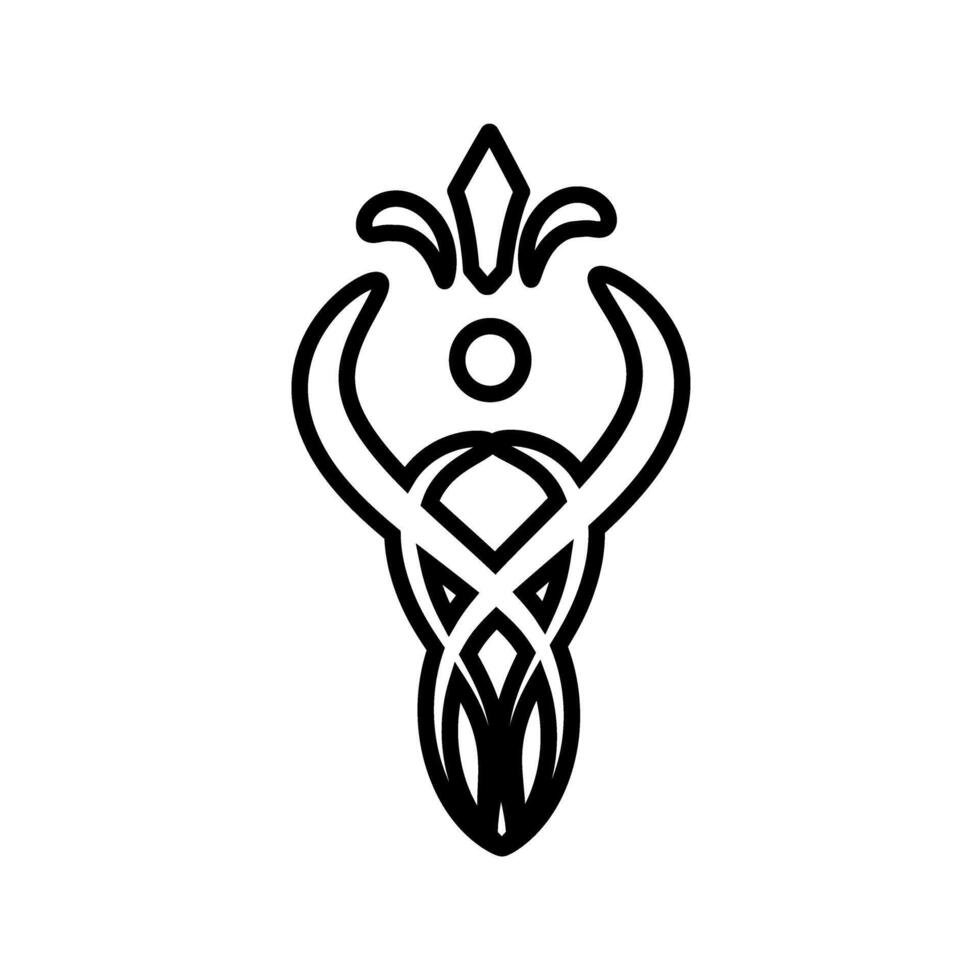 Oriental dance line icon, concept illustration, outline symbol, sign, linear symbol. vector