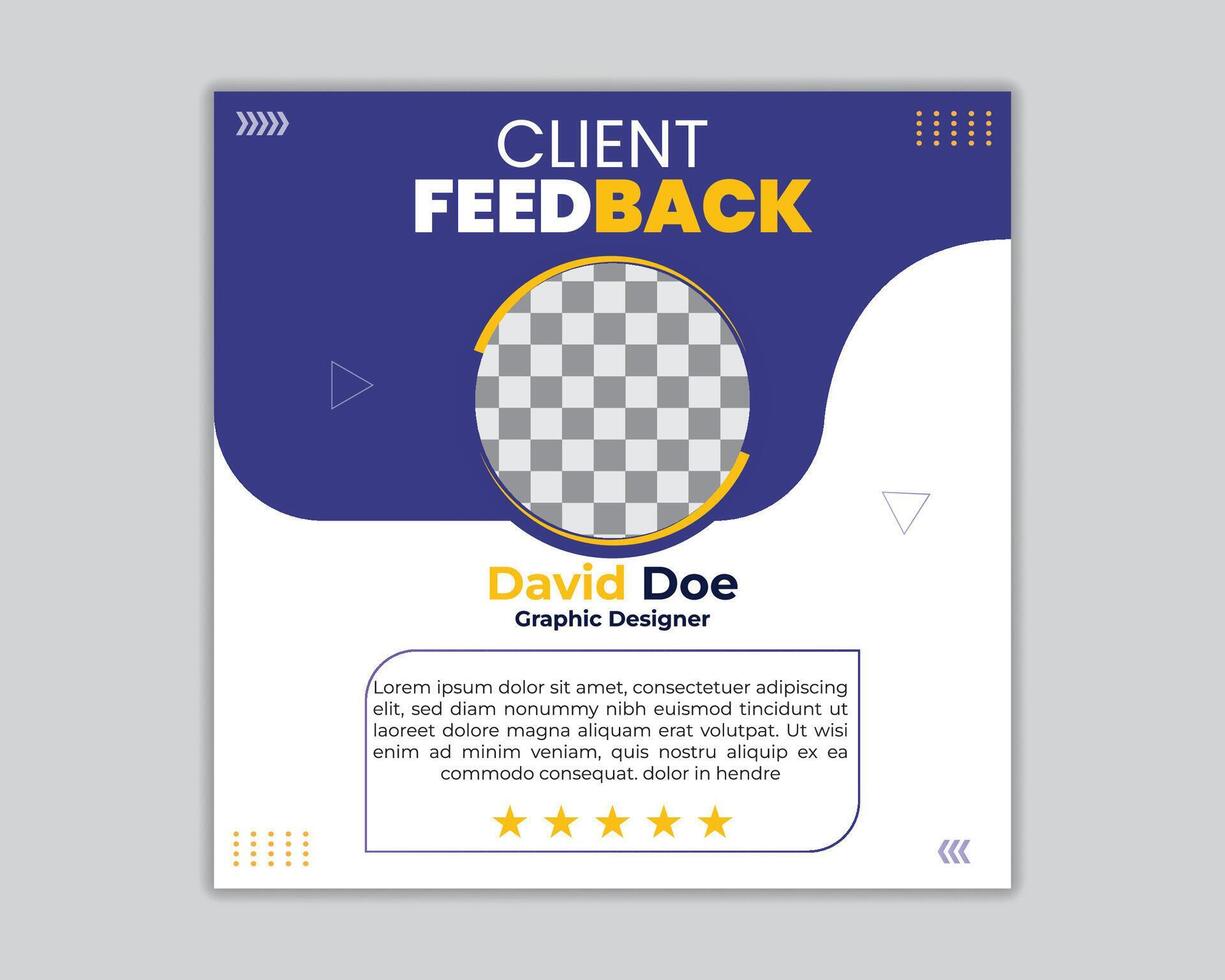 Client Feedback review Design. vector
