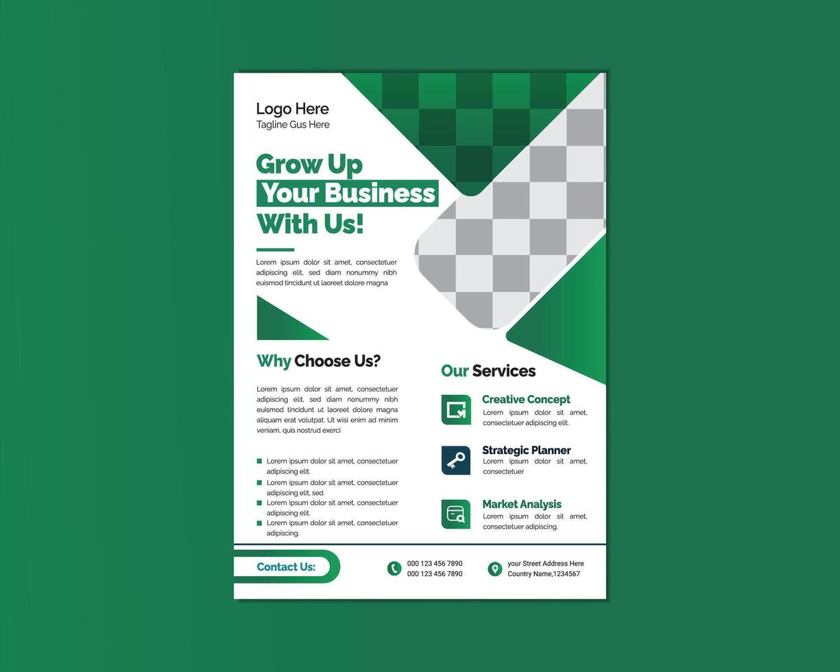 Modern Business Flyer. vector