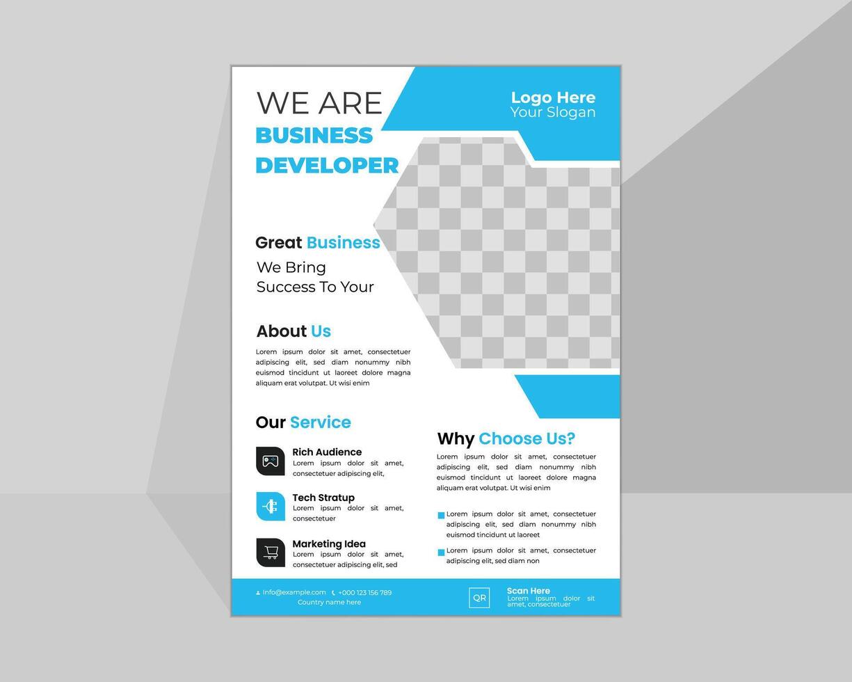 Modern Flyer Design. vector